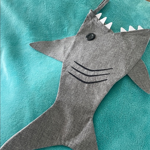 Gray Shark bag or even stocking with Button eye - Picture 4 of 8